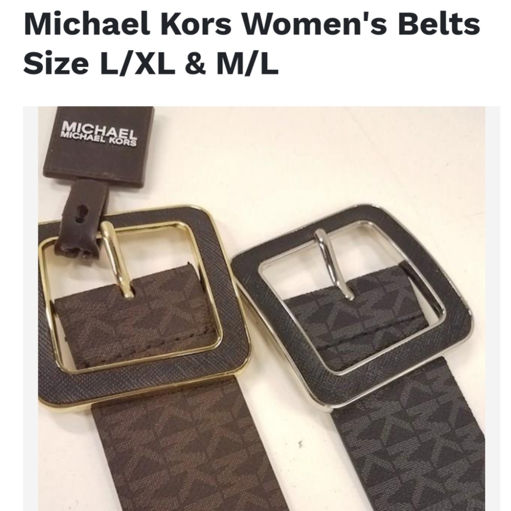 Black Michael kors Women belt the brown one have sold